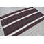 Tapis turc vintage en laine tissé à la main dans de riches rayures noires pour un décor unique