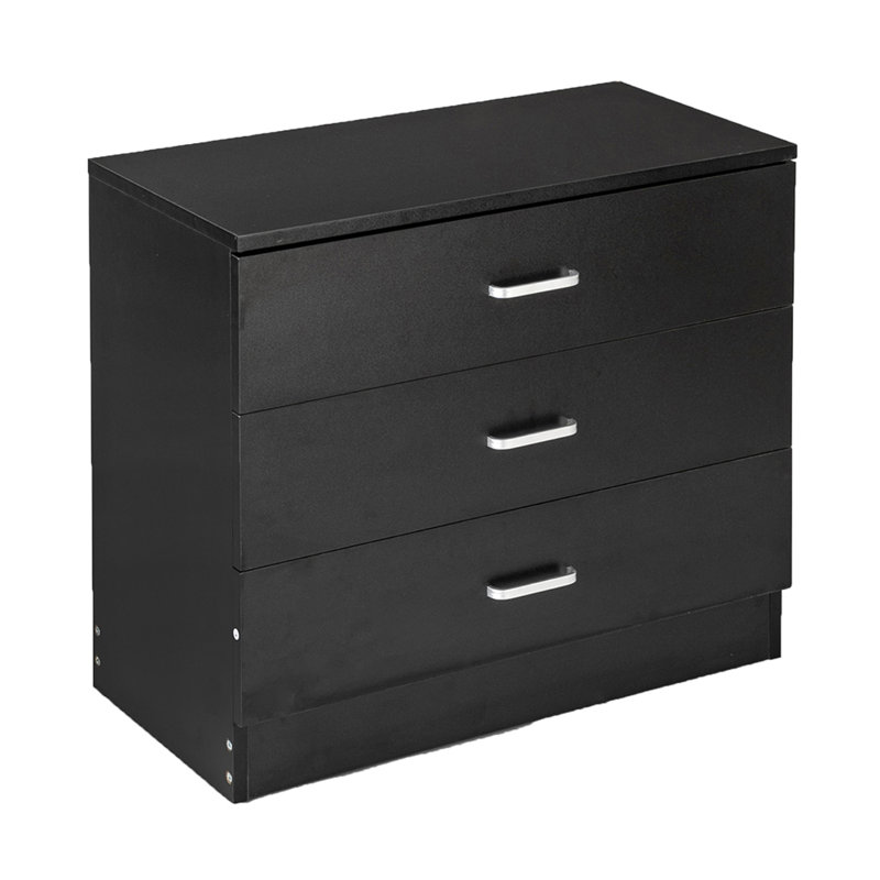 Commode 3 tiroirs Adalade, Noir
