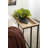 Fedorina Metal Console Table with Removable Tray