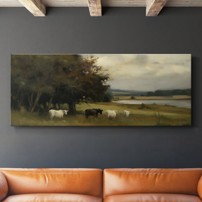 Série paysage - CVII - Toile tendue avec châssis - Prêt à accrocher