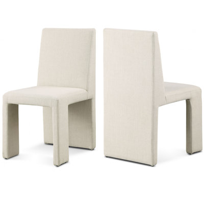 Benson Linen Textured Fabric Dining Chair