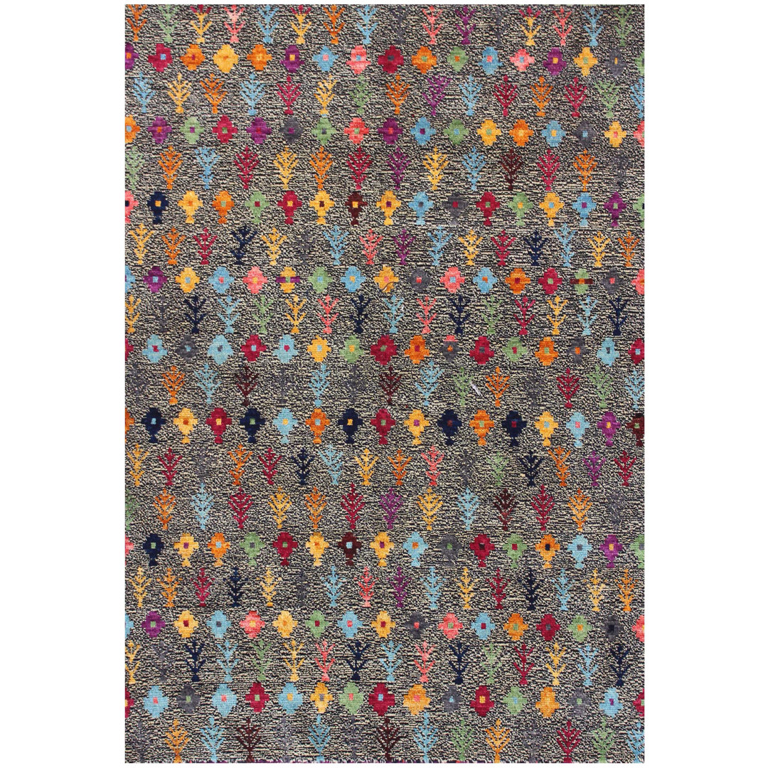 Geometric Hand Knotted 170cm X 250cm Area Rug