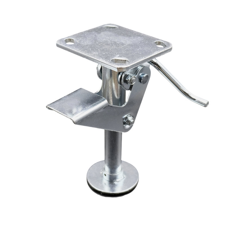 8" Kickbar Floor Truck Lock w/Top Plate - Service Caster Brand