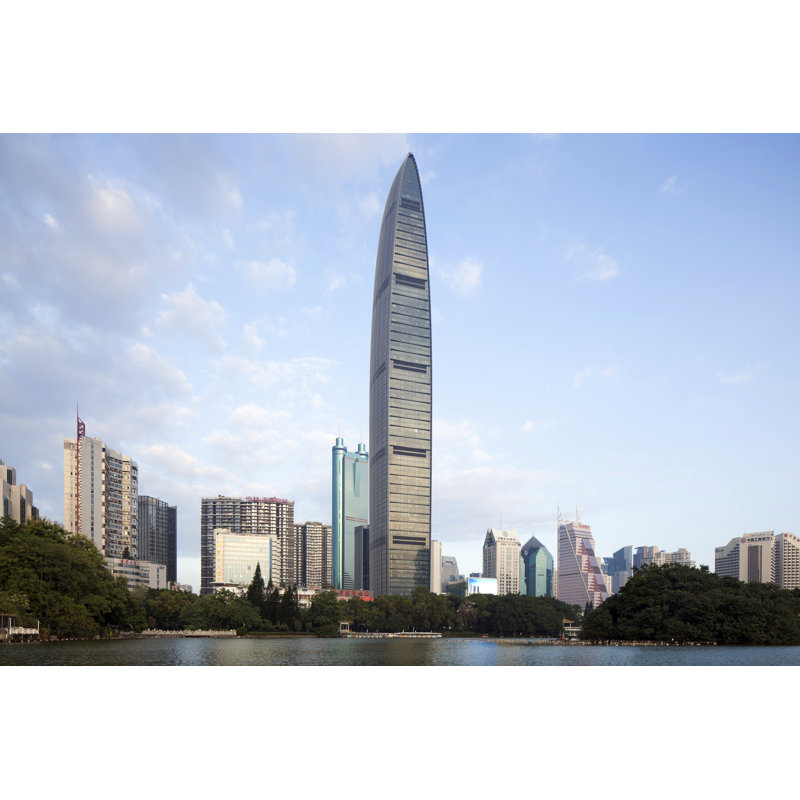 Kingkey Financial Center by Ben-bryant - Wrapped Canvas Print, 30cm H x 46cm W