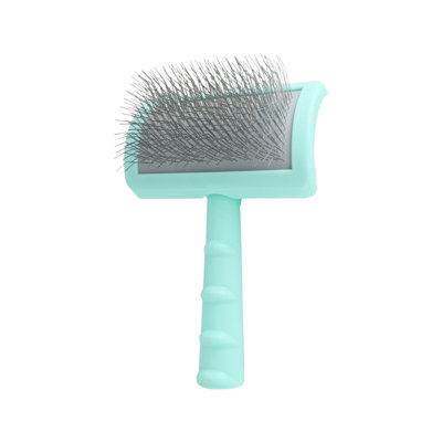Long Pin Pet Grooming Brush, 6.1x4.13 inches, Green