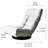 Metal Reclining Chair With Folding Feature, Ideal For Small Spaces Lazy Spring Seat - Gray, Metal, Linen Construction