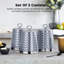 Tower Solitaire Canisters, Mirror Finished Steel Lid with Round Loop, Airtight-92282937