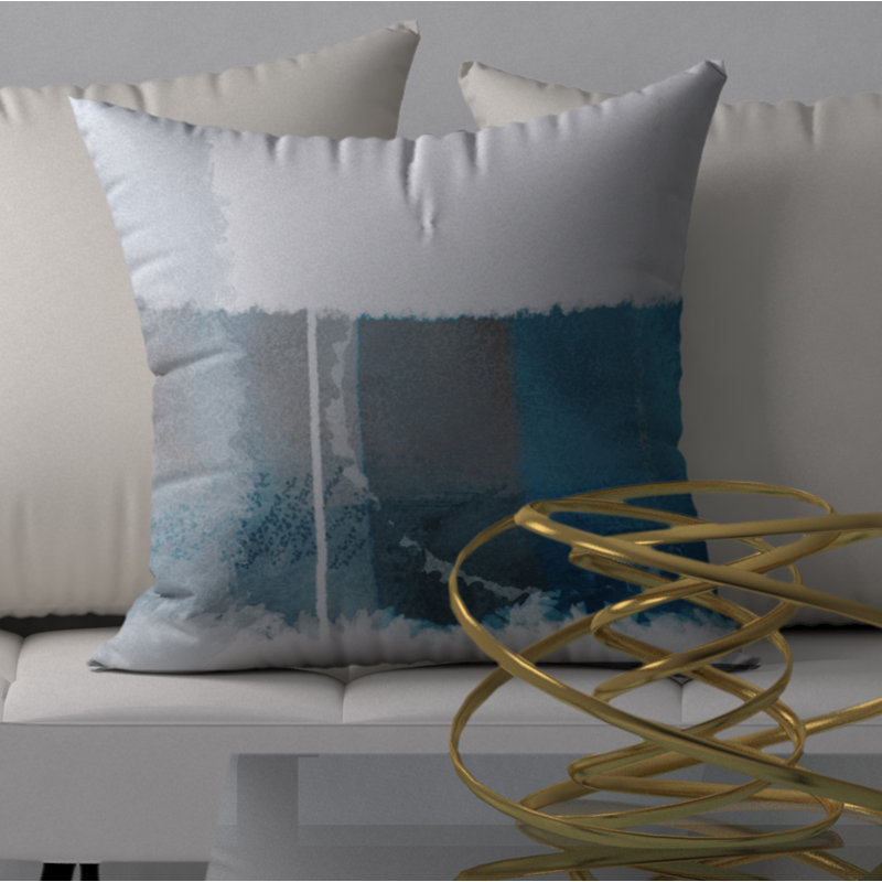 Abstract Reversible Throw Pillow, 20" x 20"