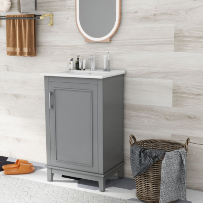 Petit meuble-lavabo 20 pouces