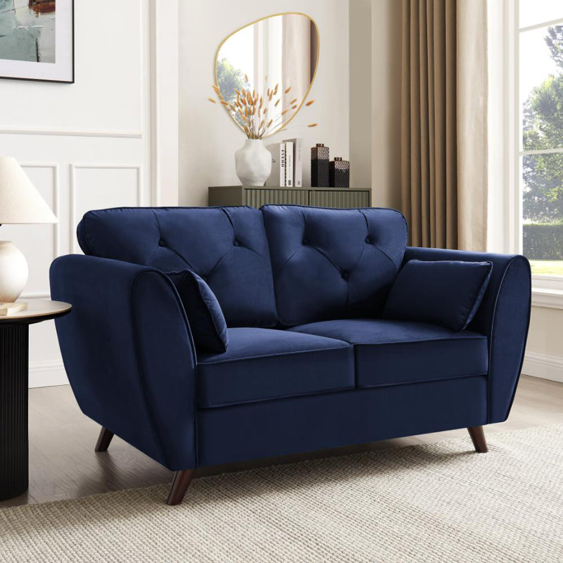 Wangara 2 Seater Sofa, Blue Velvet