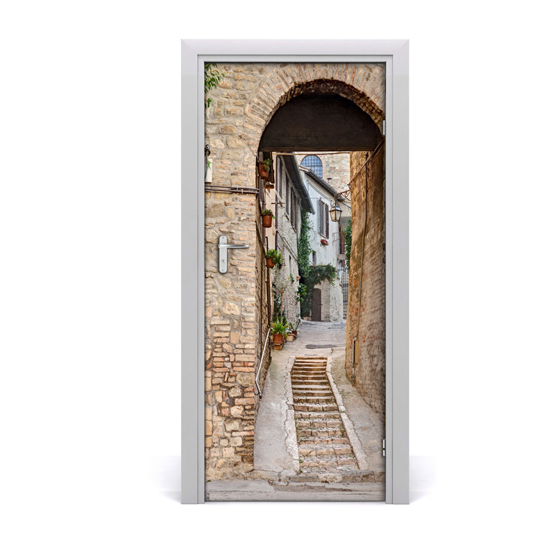 On Italian Streets Door Decal