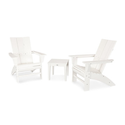 POLYWOOD® Modern Adirondack 2-Person Patio Seating Group