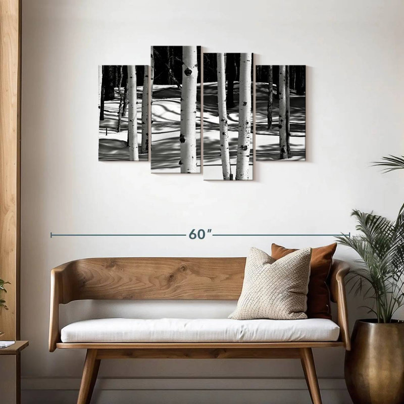 Harnek Monochrome Aspens, 27" H x 43" W