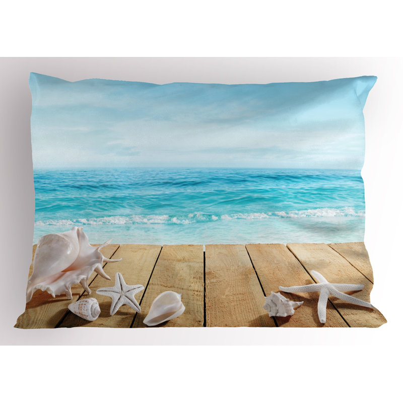 Ensemble de 2 taies décoratives Ambesonne Beach, H 20 po x l 26 po