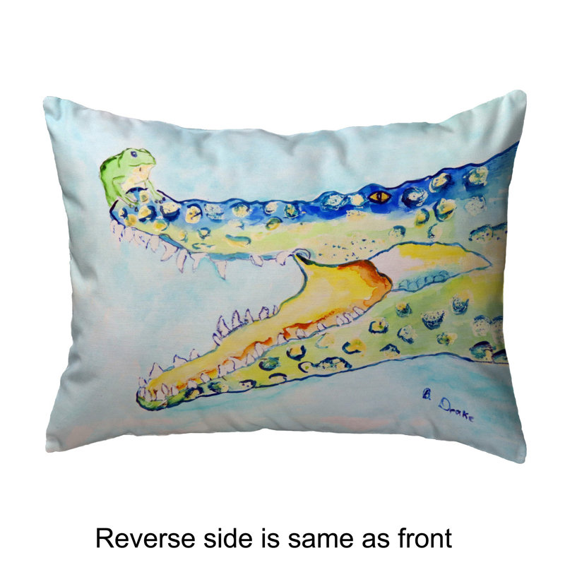  Coussin lombaire intérieur / extérieur Crocodile and Frog