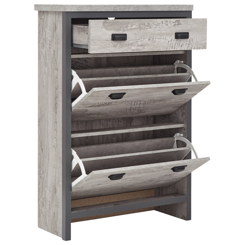 Gilcrease 12 Pair Shoe Storage Cabinet