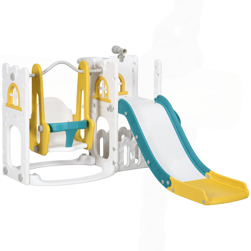 6 in 1 Toddler Slide and Swing Set
