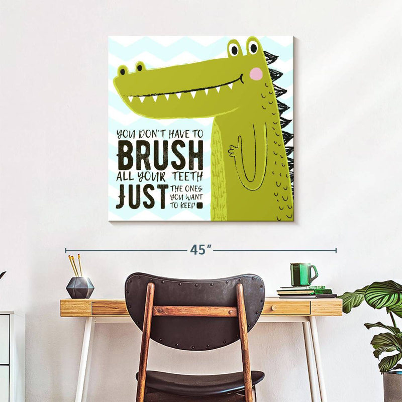 «Brush Dino», impression sur toile, H 30 po x l 30 po x P 1,25 po
