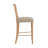Markus 30.71'' Seat Height Farmhouse Acacia Wood Barstool with Woven Rattan Backrest & Fabric Cushion for Kitchen Island & Home Bar-1893532290