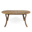 Table en bois de 70 po avec une finition en forme de A