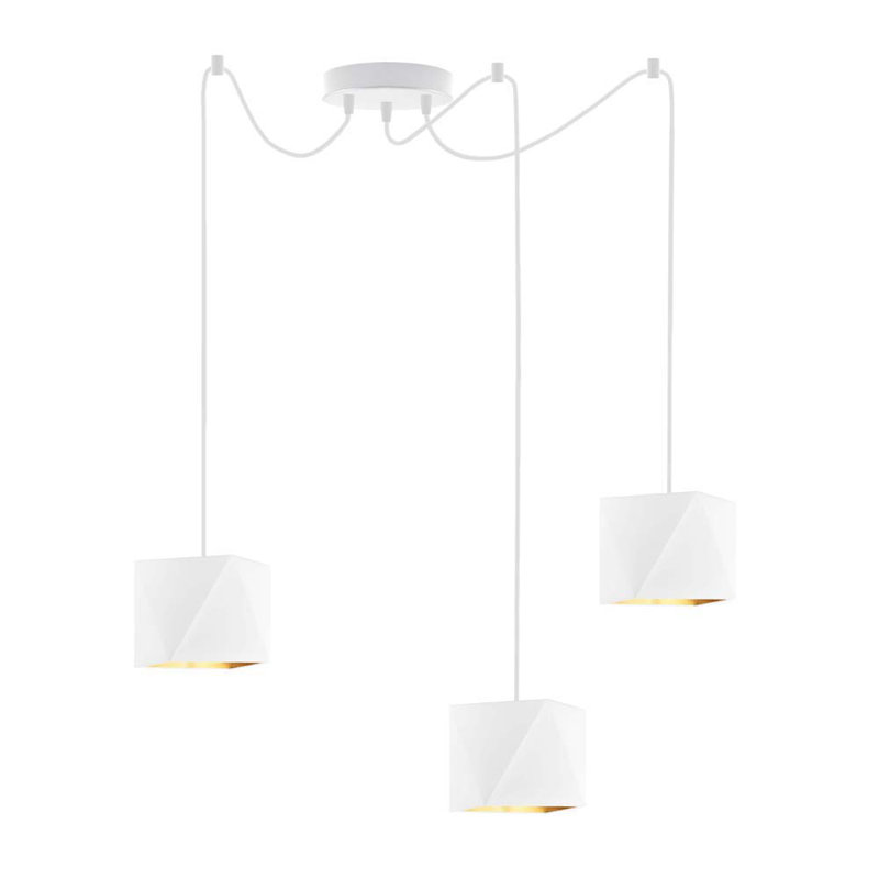 Aeralyn 3 - Light Novelty Pendant, White, White