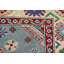 Tapis bleu clair à motif oriental Kazak