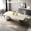 Table de salle à manger moderne simple en faux marbre-105491179
