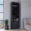 Armoire de bar Being Kava, double porte, deux tablettes, seize porte-bouteilles encastrés
