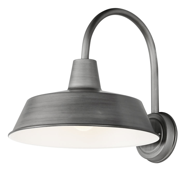 Applique murale en aluminium Jorgie, Zinc patiné