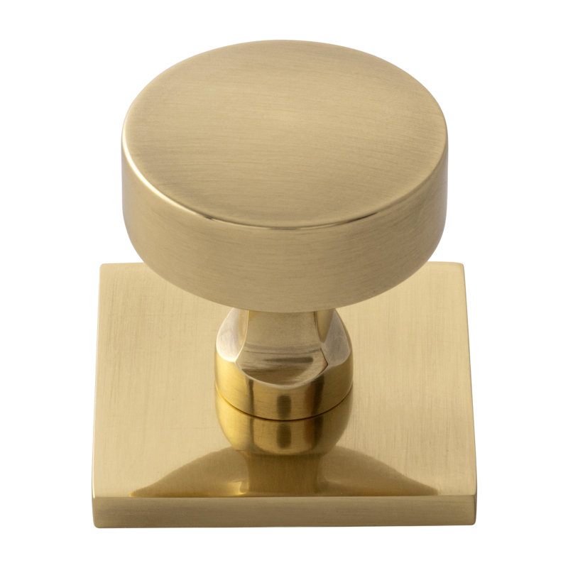 Parkview Brass Knob Backplate, Antique Brass
