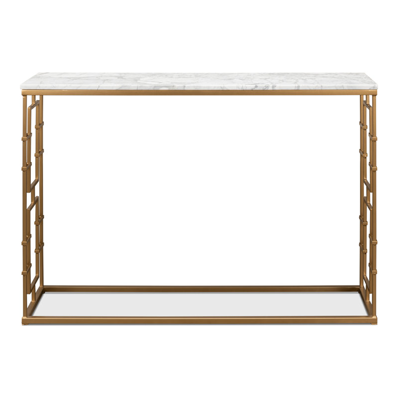 48'' Marble Top Console Table
