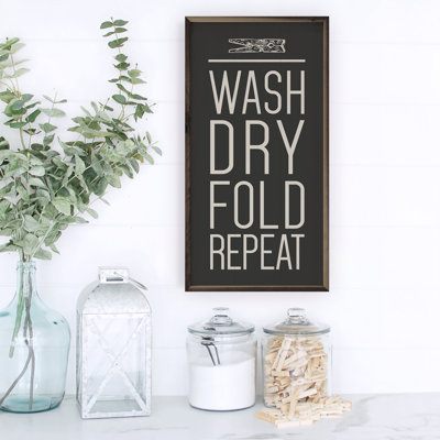 Wash Dry Fold Repeat Black