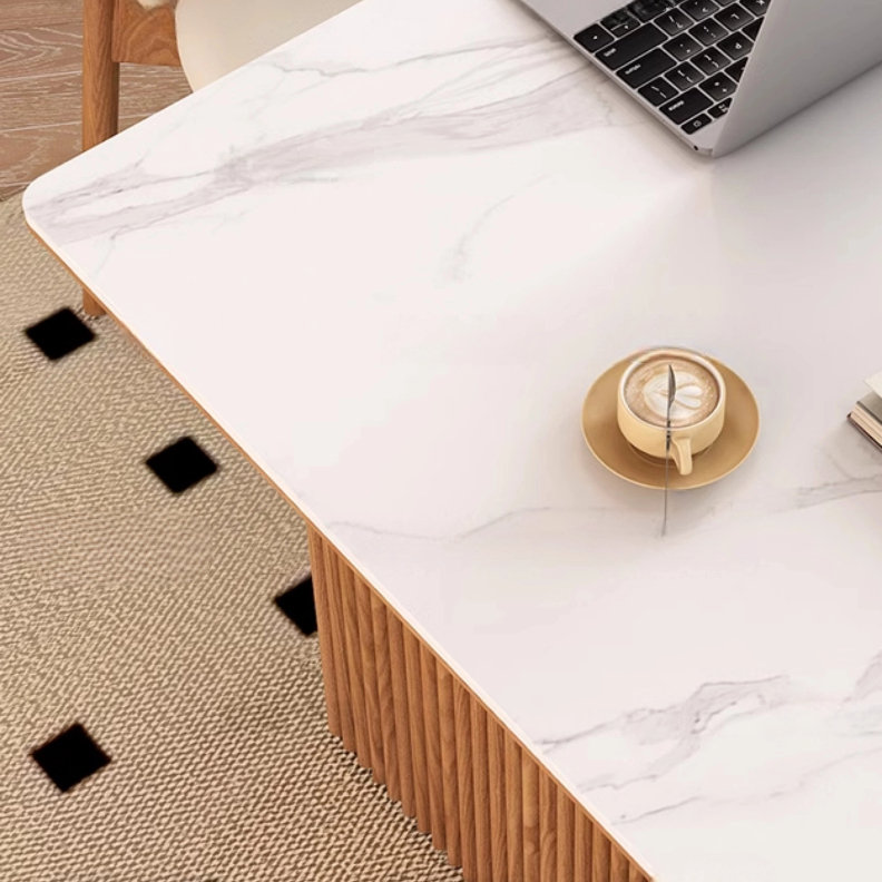 Ensemble de table de salle à manger et de chaises Simple Rock Plate, H 29,52 po x L 62,99 po x l 31,49 po, 7