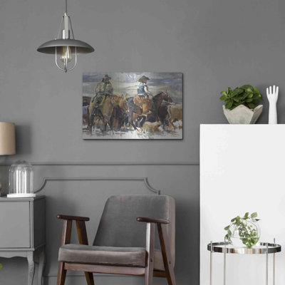 "The Roundup" par Marilyn Hageman sur métal