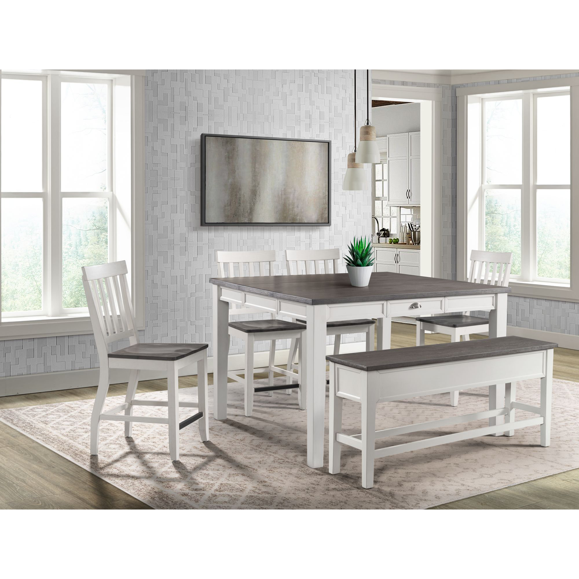 Picket House Furnishings Jamison 6 Piece Extendable Dining Set Reviews Wayfair