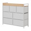 7-Drawer Metal Frame with Fabric Drawers