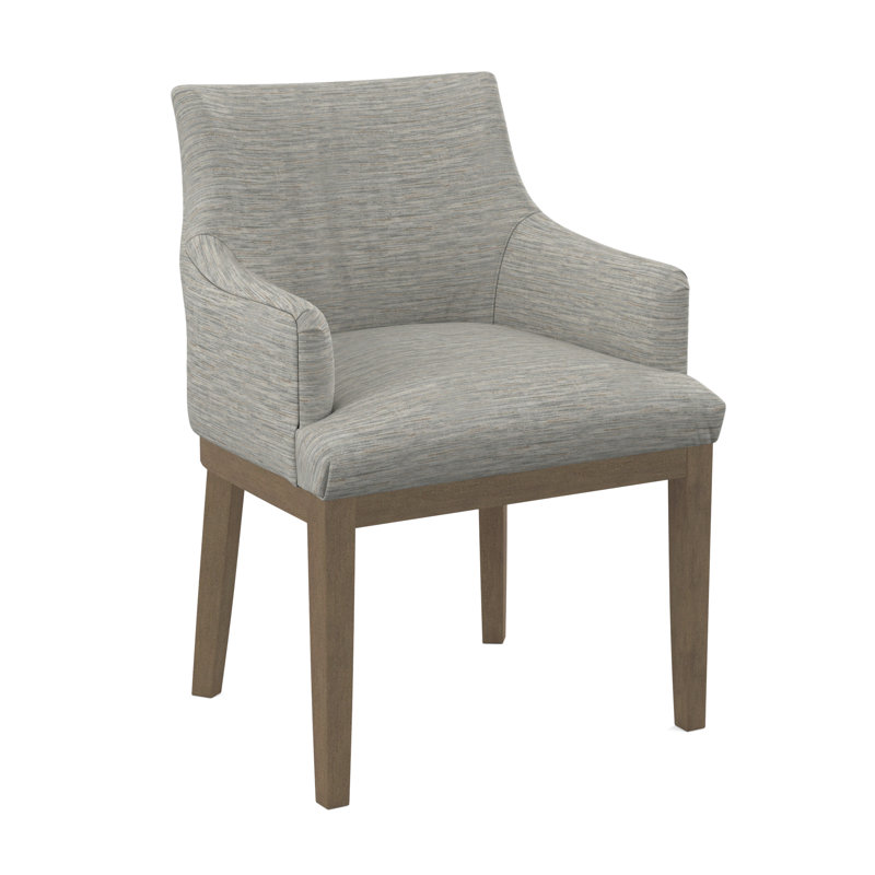19'' H Upholstered Armchair, Weathered Gray, 61555-75