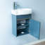 Ensemble de meuble-lavabo mural simple 17 po Detjon-1495260166