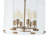 6-Light Clear Glass Shade Geometric Pendant