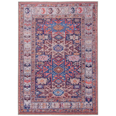 Oasis E Tufted Red/Pink/Blue Rug
