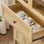 Grande armoire de rangement à tablettes multiples avec arche rétro-1497103079