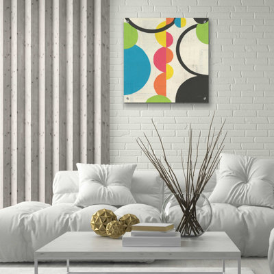 «Roundabout I» par Courtney Prahl, art mural en verre acrylique