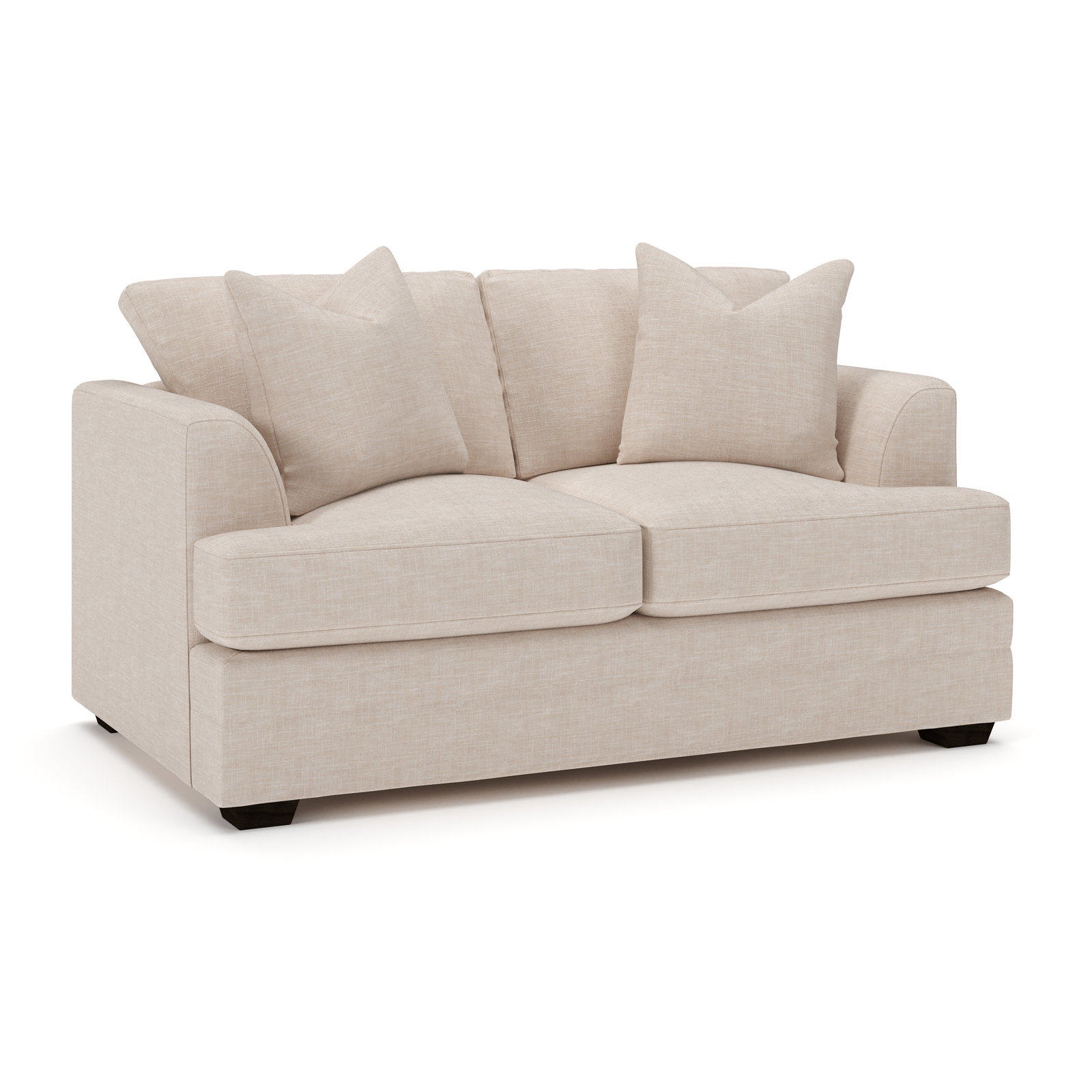 Edan Upholstered Sofa, Lena Sand Performance Linen Blend