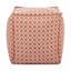 Pouf carré Pyth corail-1329951338
