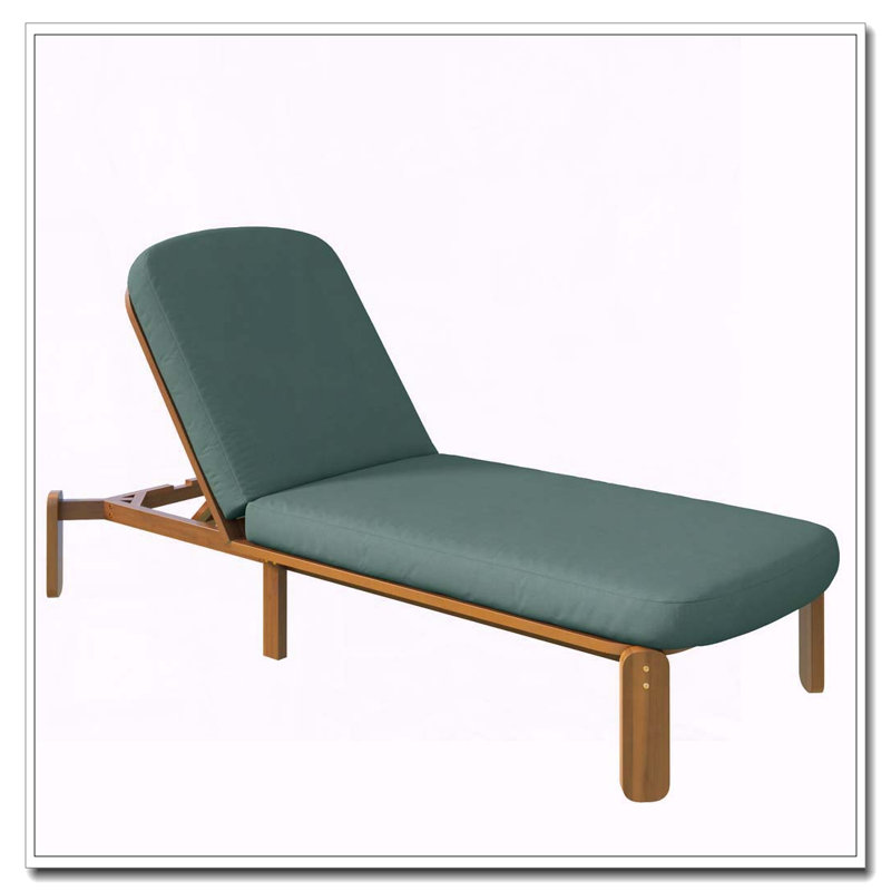 Chaise longue d'extérieur ajustable, Vert