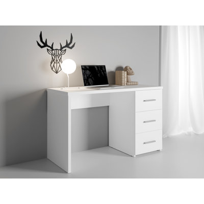 Raliek Desk with drawers and a thick tabletop: 120cm H x 74cm W x 50cm D.