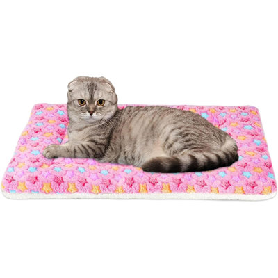 Coussin de caisse pour chien Lit pour chien ultra doux avec tapis de caisse lavable à imprimé d'étoiles mignon pour grands et petits chiens