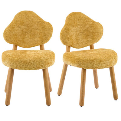 Ensemble de 2 chaises d'appoint rembourrées Cloud