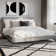 Botelho Cream Charcoal Abstract Trellis Rug