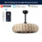 Cassidy 23" 6-Light Modern Bohemian 6-Speed Metal/Rattan Mobile-App/Remote-Controlled Height-Adjustable Lantern LED Ceiling Fan-108648548